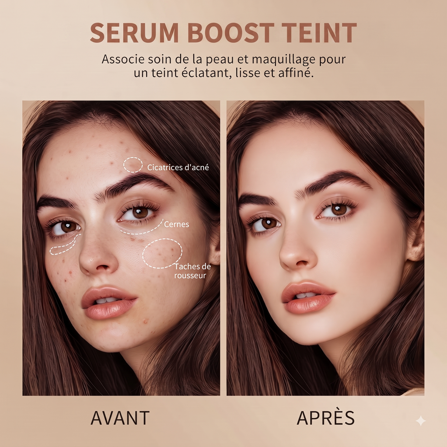 Sérum Boost Teint – Stick Fond de Teint pour un Teint Naturel & Lumineux
