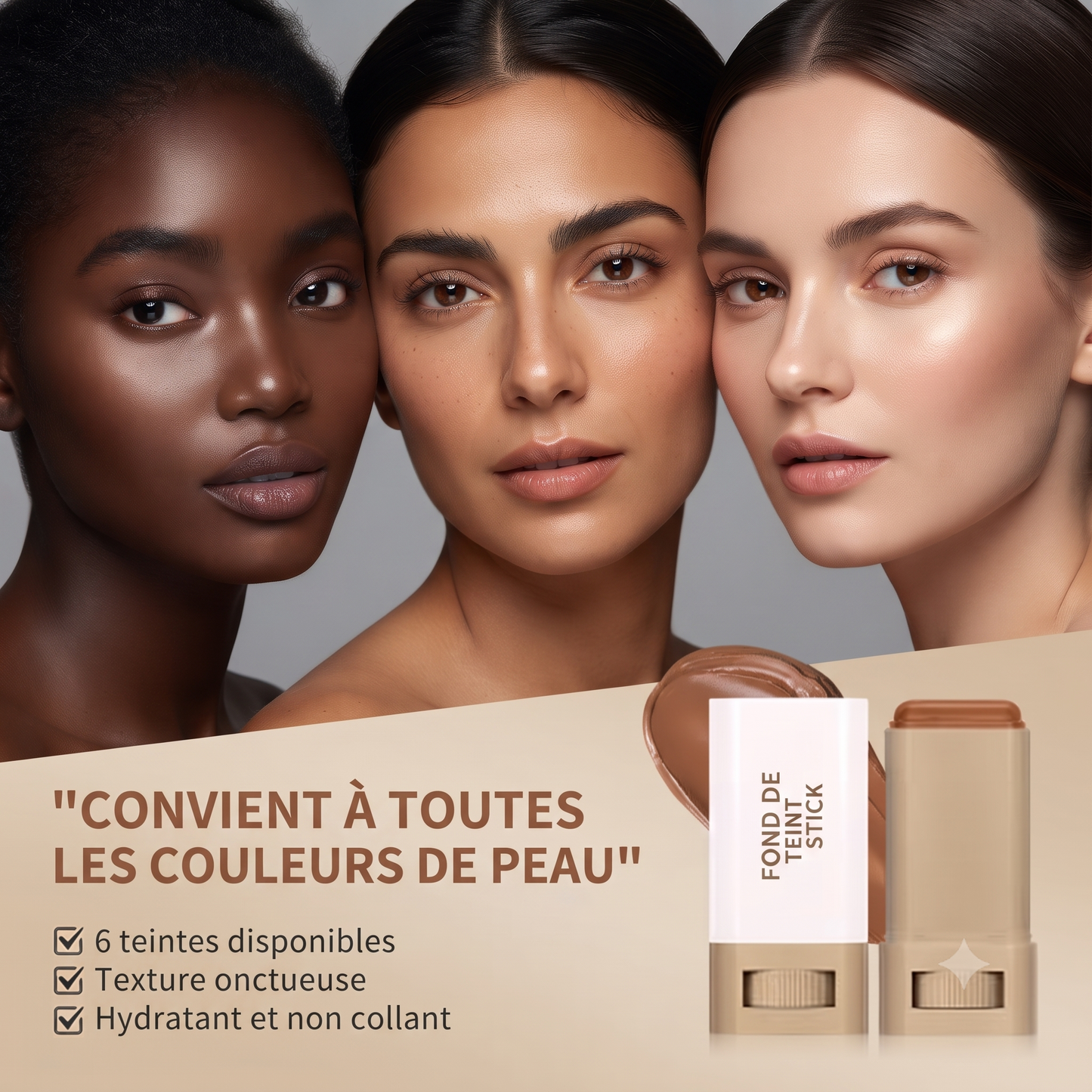 Sérum Boost Teint – Stick Fond de Teint pour un Teint Naturel & Lumineux